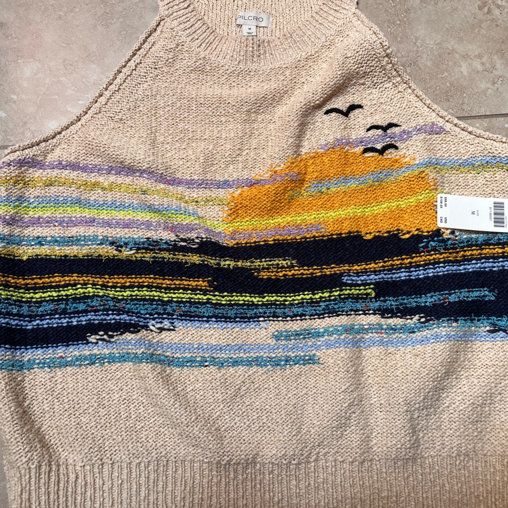 Brand new with tags. Pilcro sunset sweater tank size medium